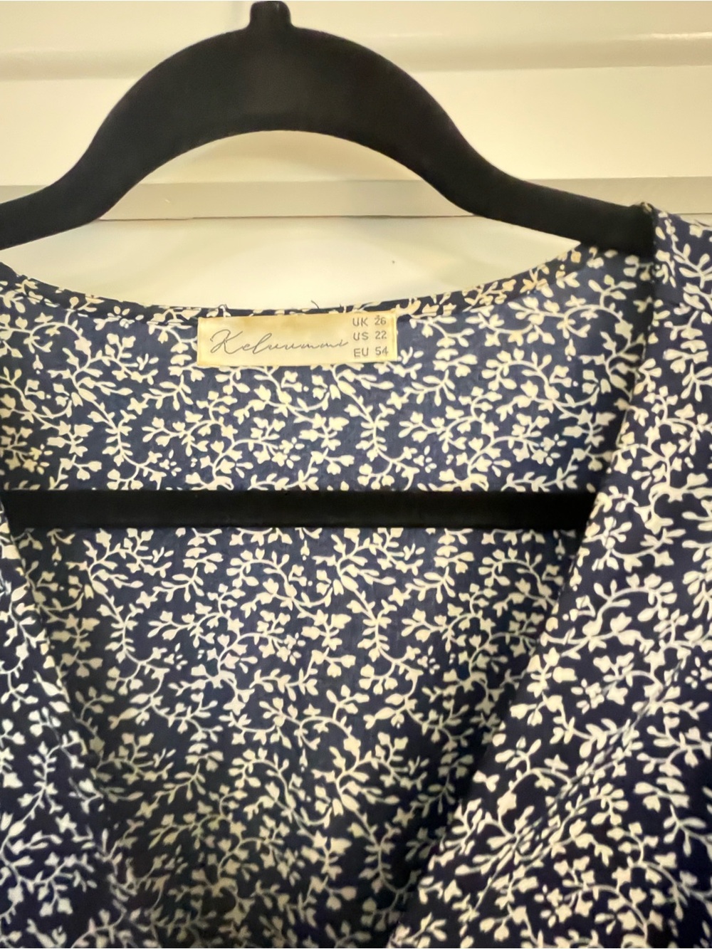 Kaleen Navy and White Floral Women’s Dress